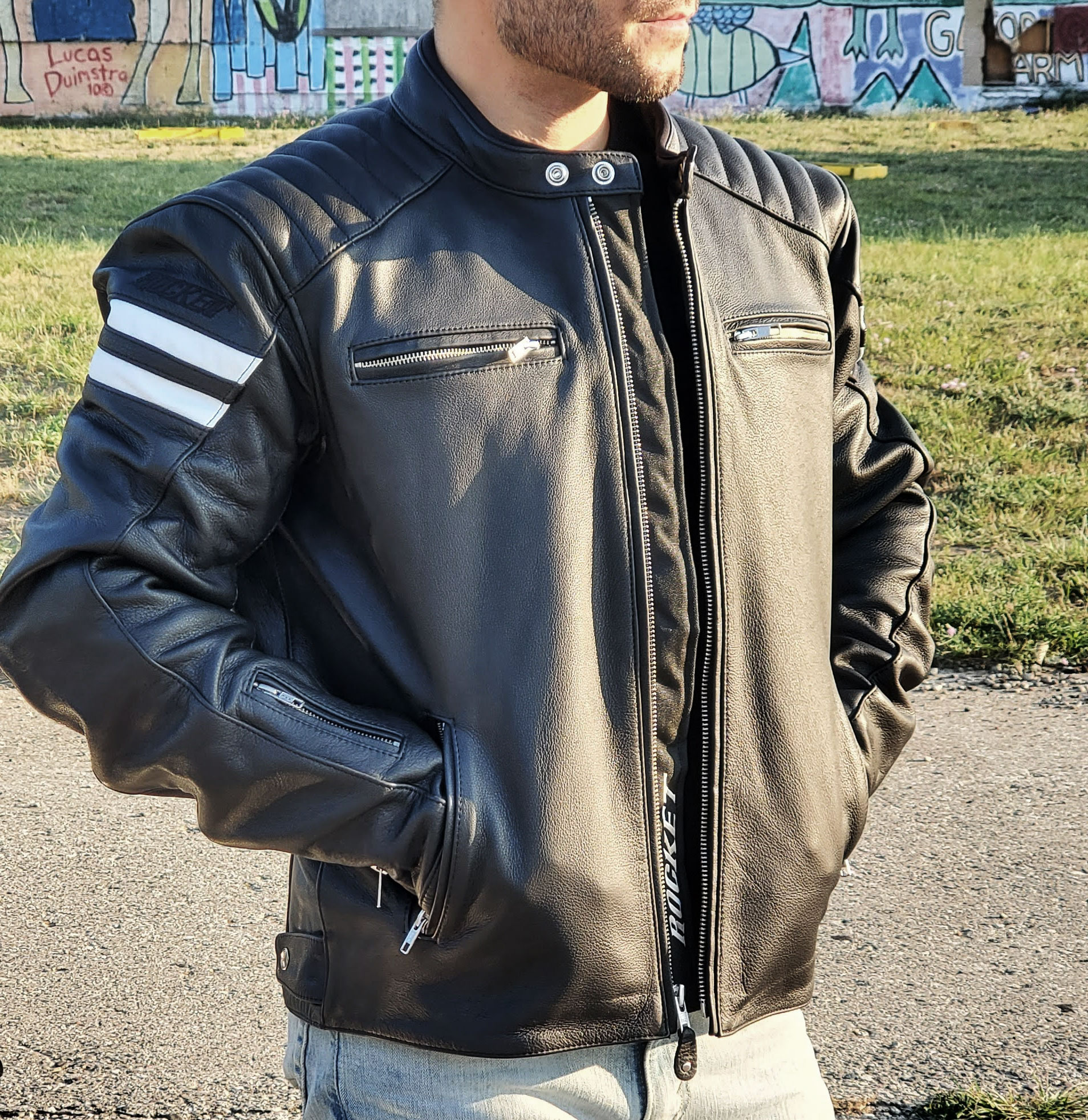 Joe rocket powerglide leather on sale jacket