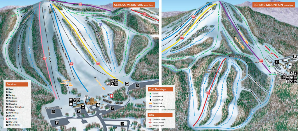 schuss mountain map