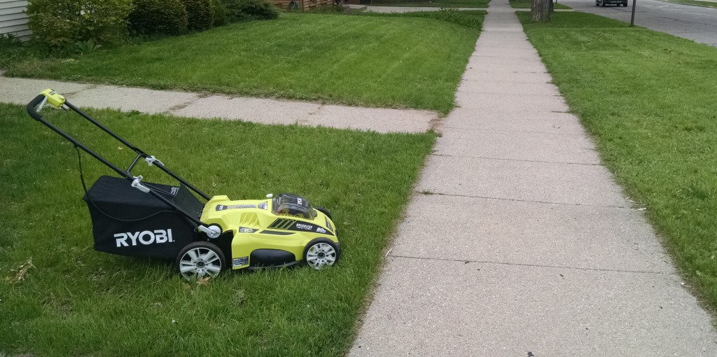 Ryobi 20 40v discount brushless mower review