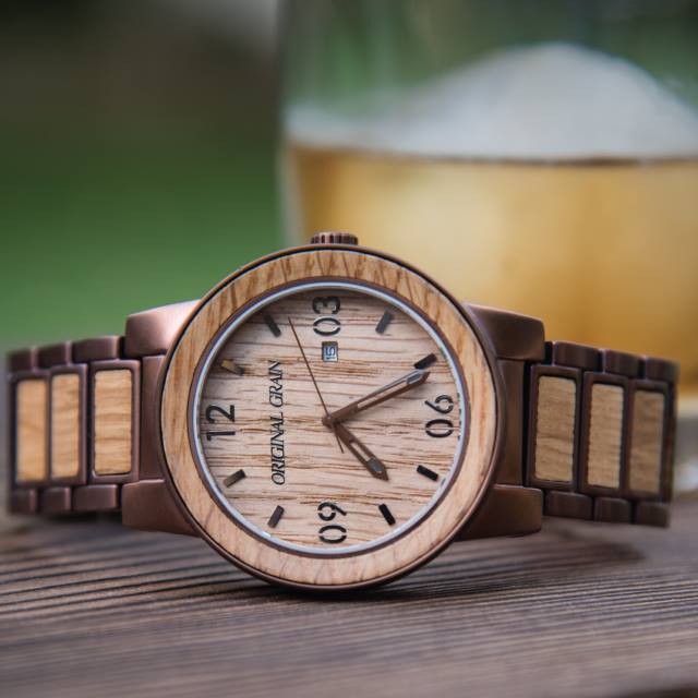 The Barrel Watch by Original Grain | Busted Wallet