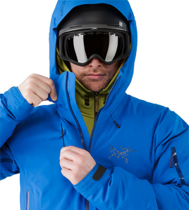 Arc’teryx’s Fissile jacket busted wallet review blue front zip