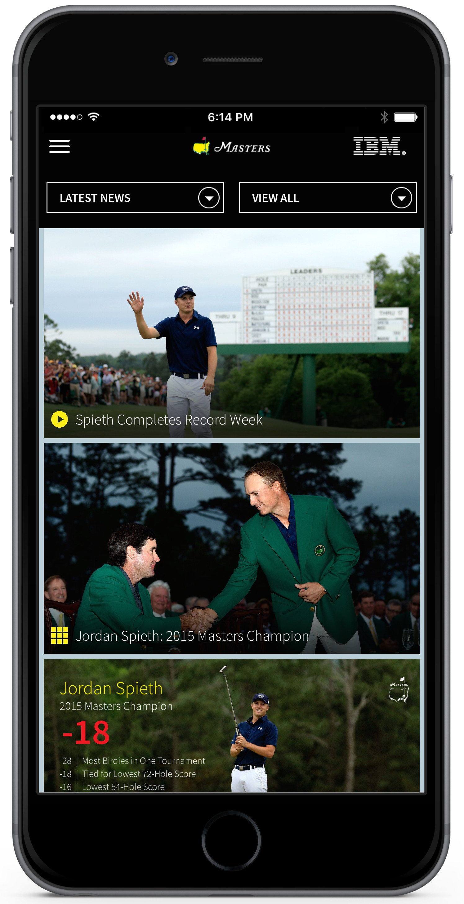 The Masters App Your Mobile Leader Board Busted Wallet