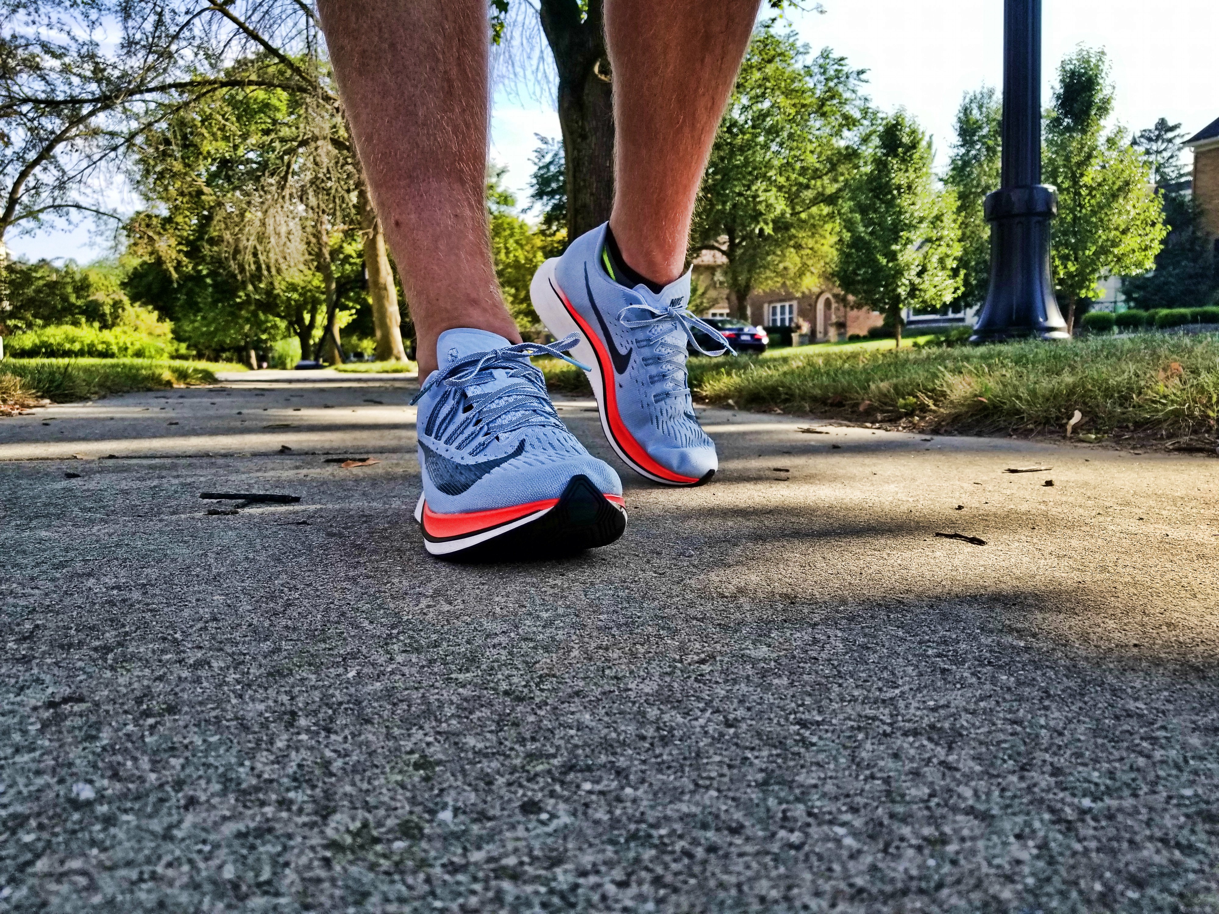 Zoom fly best sale on feet