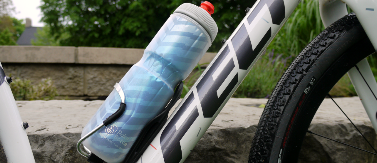Polar Bottle 20oz Breakaway Bike Sport Water Bottle Ivory/Silver 